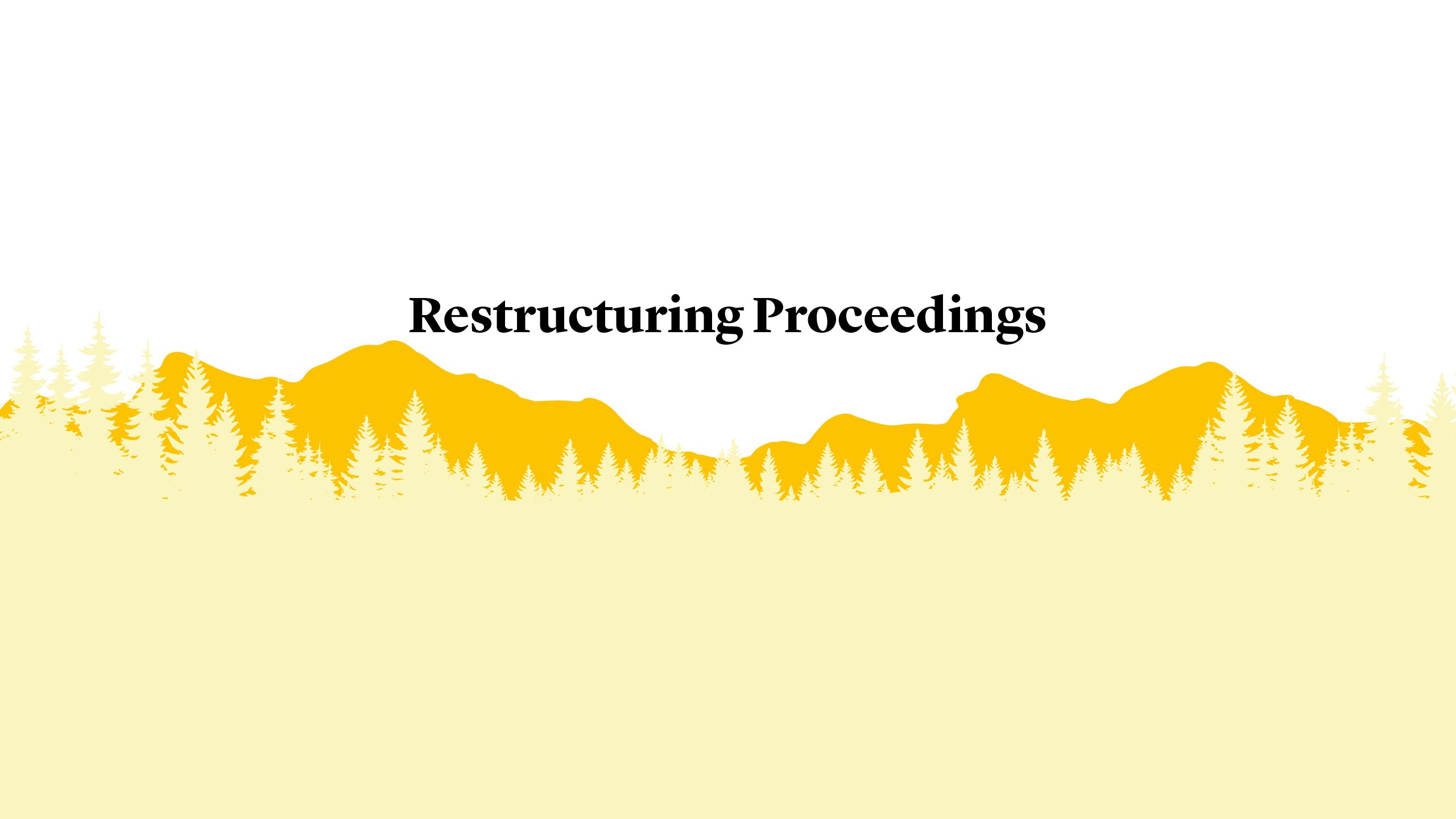 Restructuring Proceedings