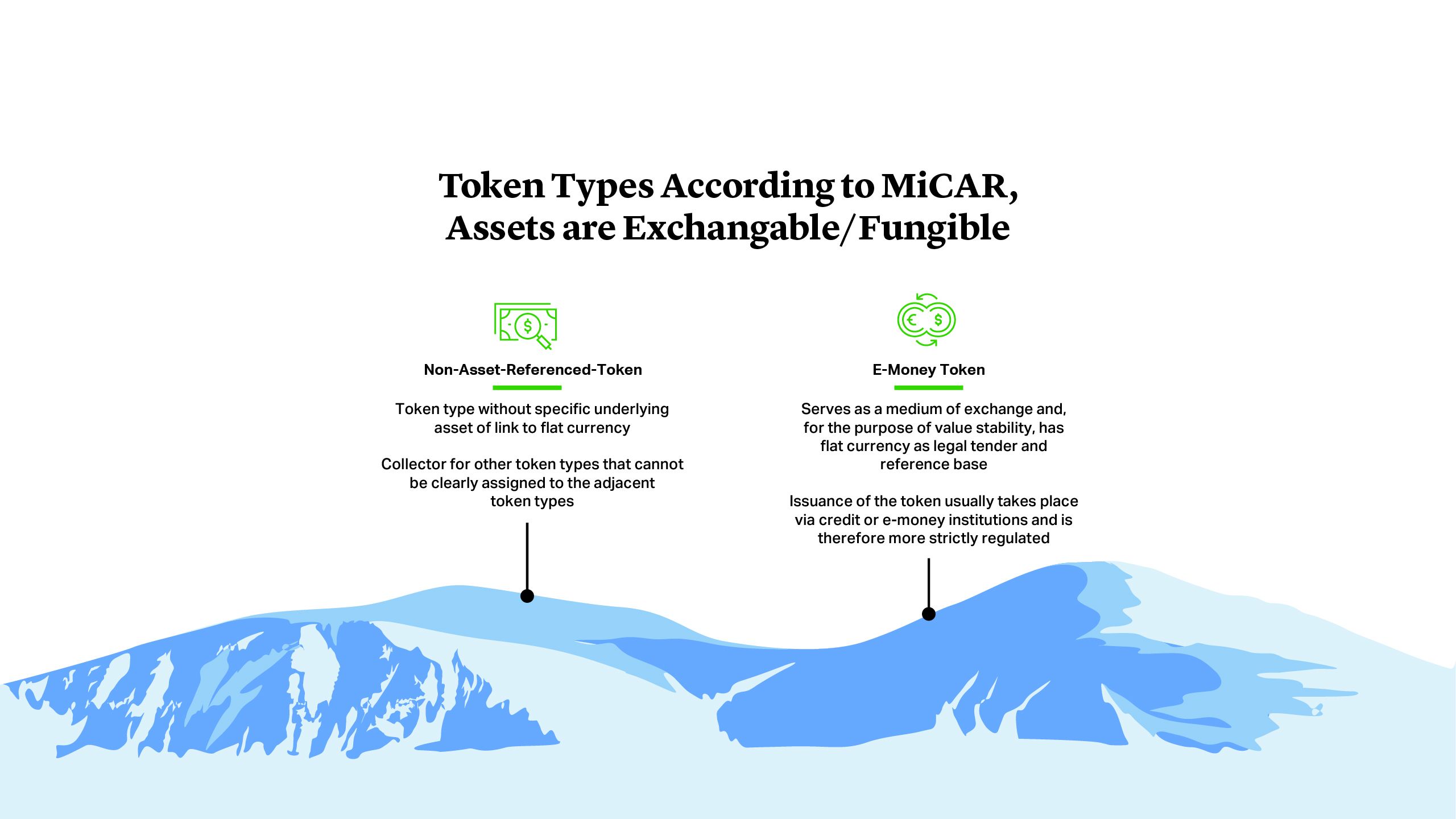 Token Types According to MiCAR, Assets are Exchangable/ Fungible