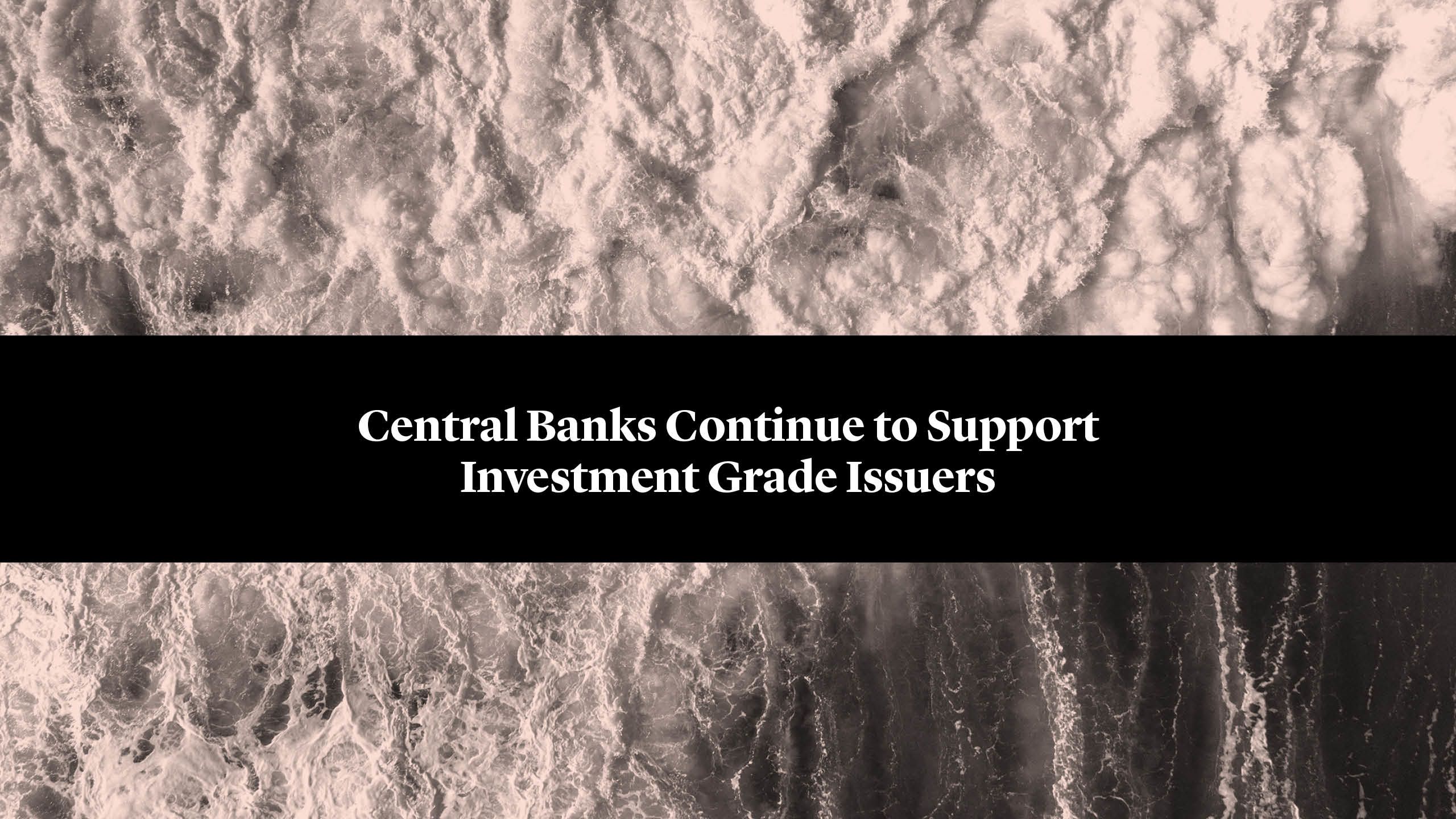 Central Banks  Continue to Support Investment  Grade Issuers