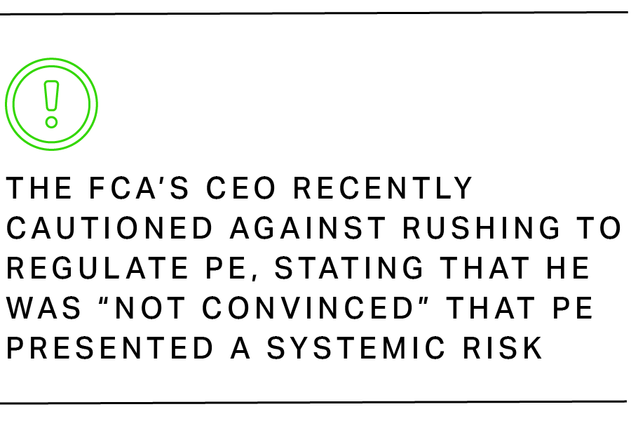 Cleary Gottlieb | The FCA's CEO recently cautioned against rushing to regulate PE