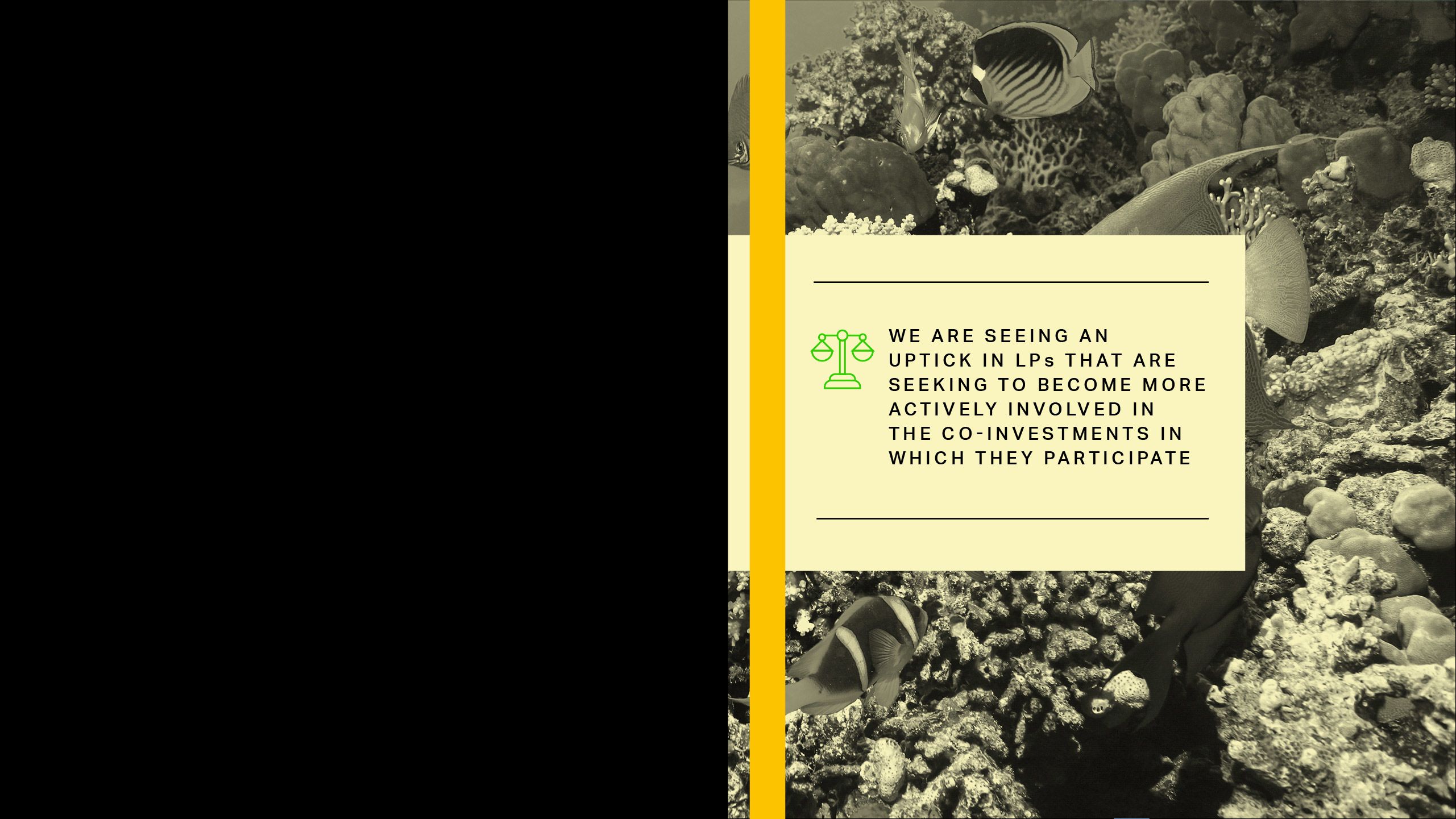 We are seeing an uptick in LPs that are seeking to become more actively involved in the co-investments in which they participate