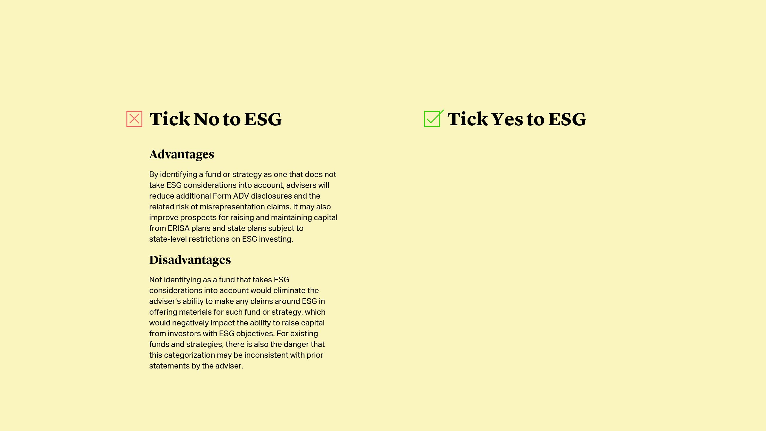 Considerations When Checking the Box