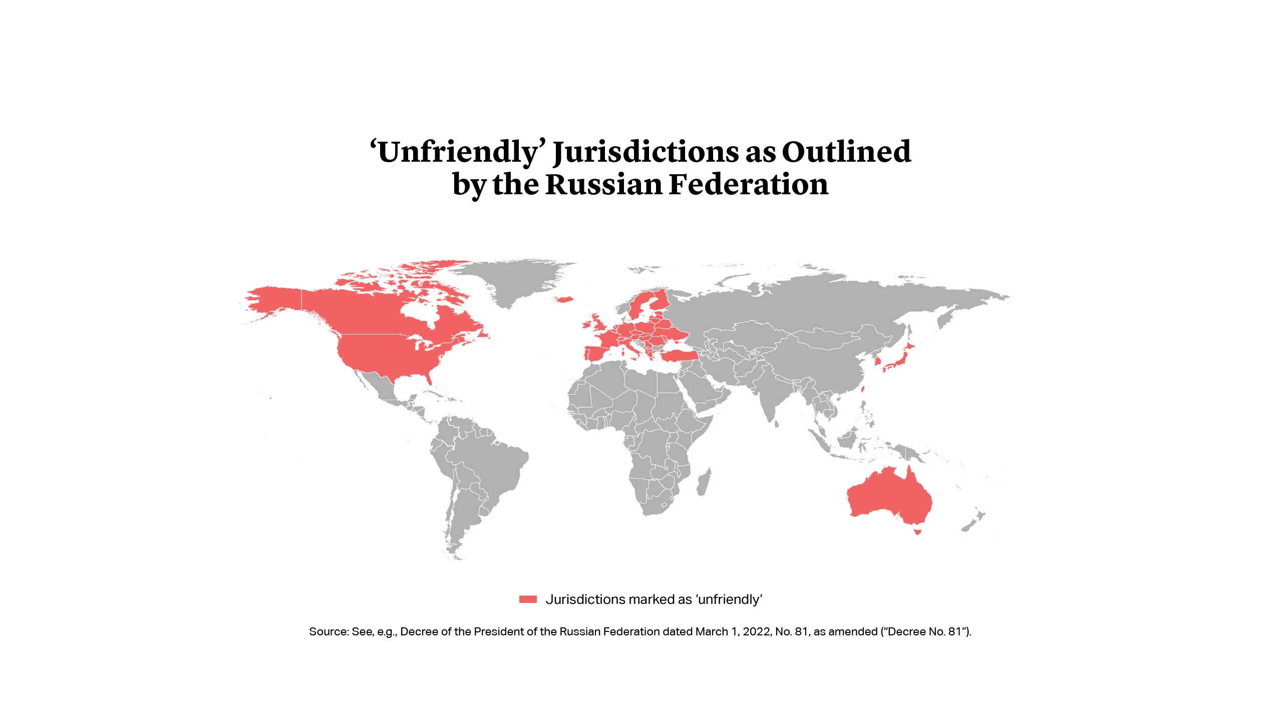 'Unfriendly' Jurisdictions as Outlined by the Russian Federation